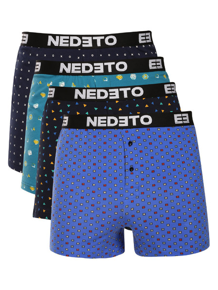 Nedeto Komplet štirih - moške gatke Nedeto večbarvne