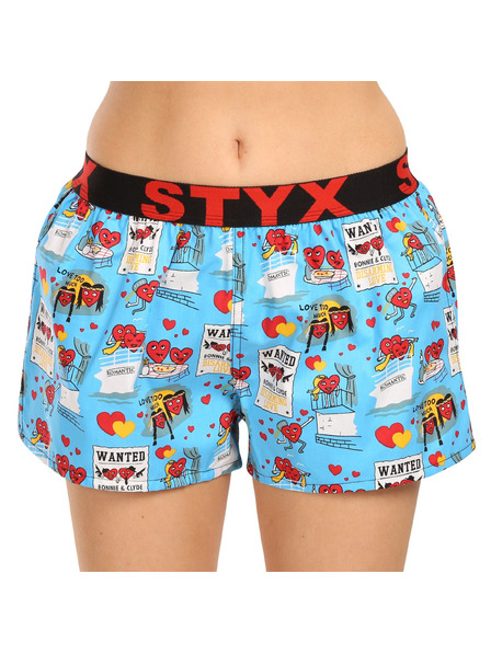Styx Ženske kratke hlače Styx art športna guma Valentinovo pari