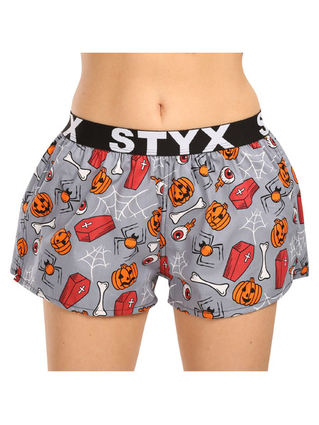 Styx Ženske kratke hlačke Styx art športni gumi Halloween krsti