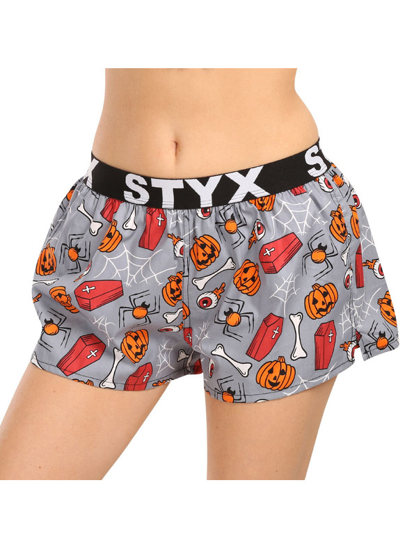 Styx Ženske kratke hlačke Styx art športni gumi Halloween krsti
