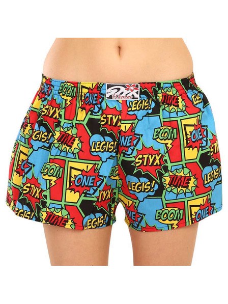 Styx Ženske kratke hlačke Styx art klasična guma boom