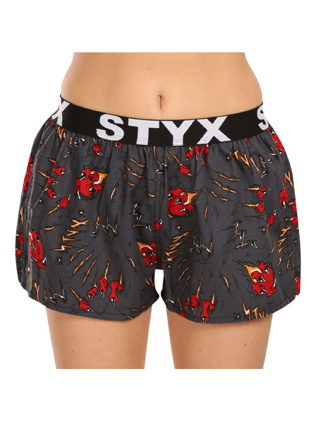 Styx Ženske kratke hlačke Styx art športni gumi krpi