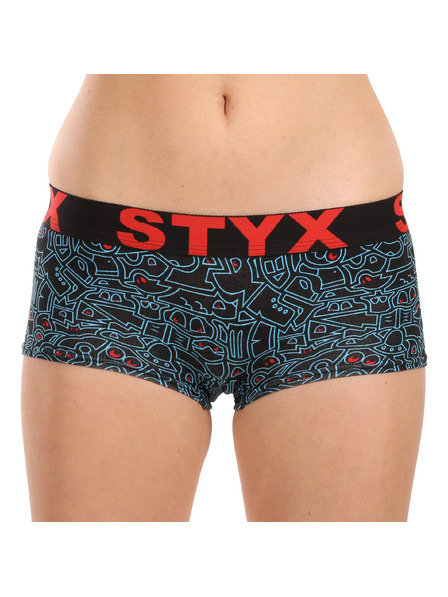 Styx Ženske umetniške hlače Styx z nogavico za črtkanje