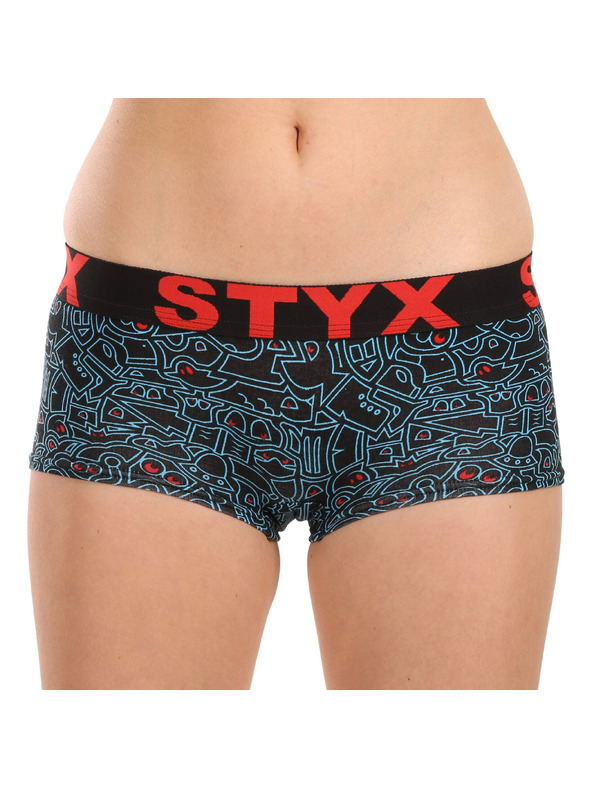 Styx Ženske umetniške hlače Styx z nogavico za črtkanje