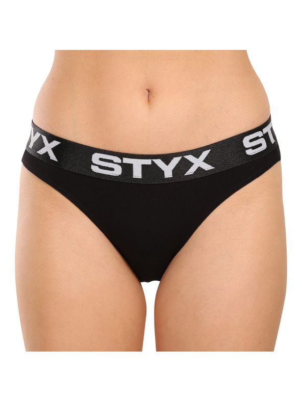 Styx Ženske hlačke Styx športni gumi črne