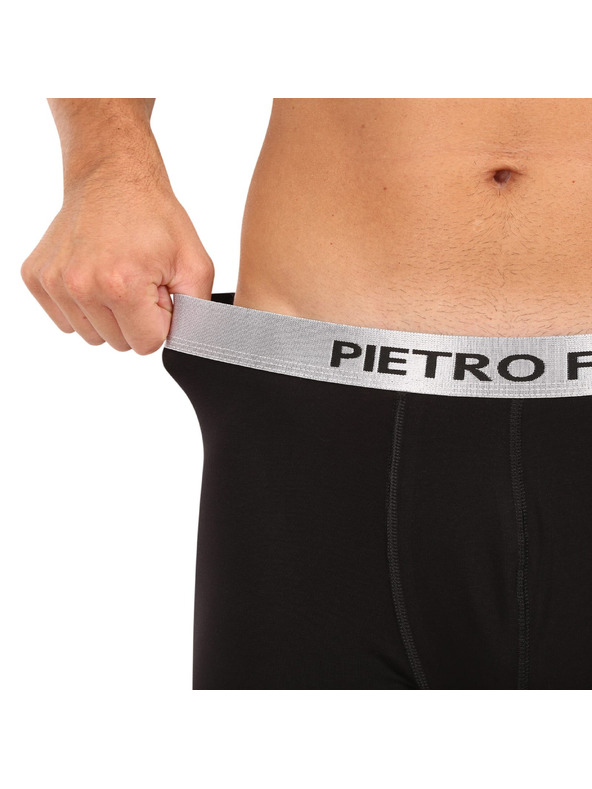 Pietro Filipi Komplet dveh - moške boksarice Pietro Filipi črne Metalic silver