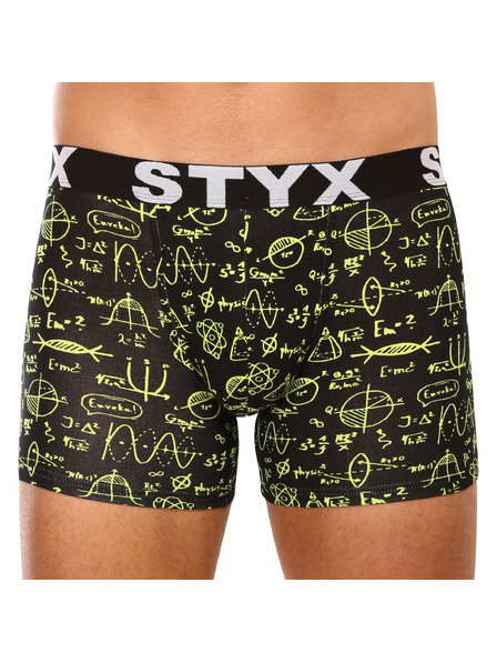 Styx Moške dolge boksarice Styx art športni gumi fizika