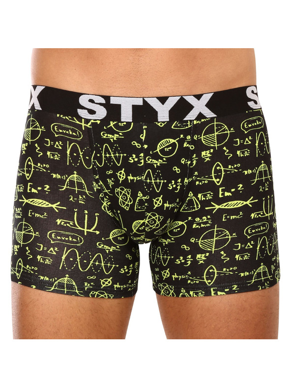 Styx Moške dolge boksarice Styx art športni gumi fizika
