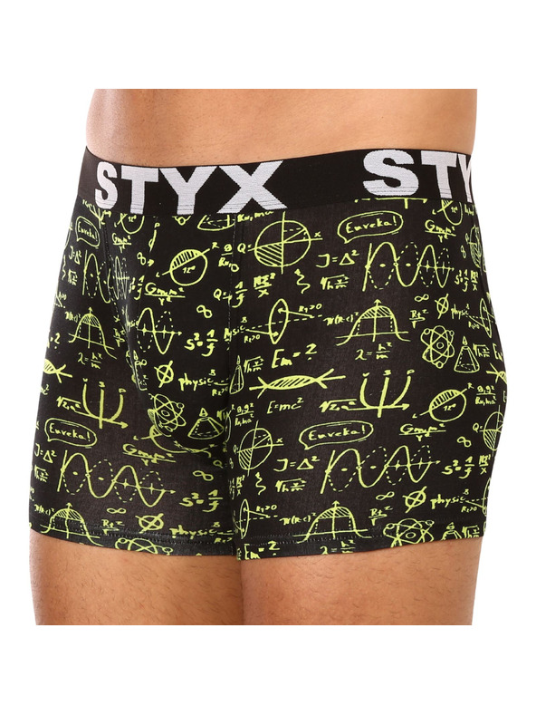 Styx Moške dolge boksarice Styx art športni gumi fizika