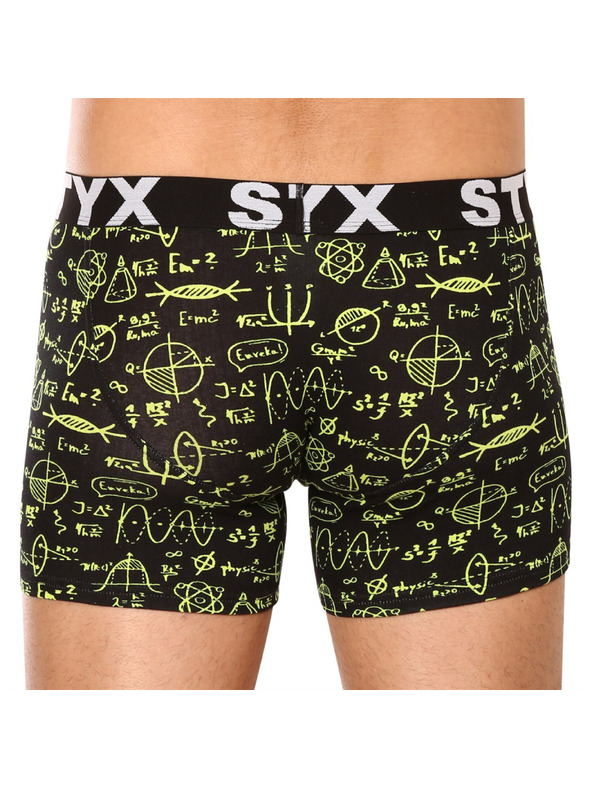 Styx Moške dolge boksarice Styx art športni gumi fizika