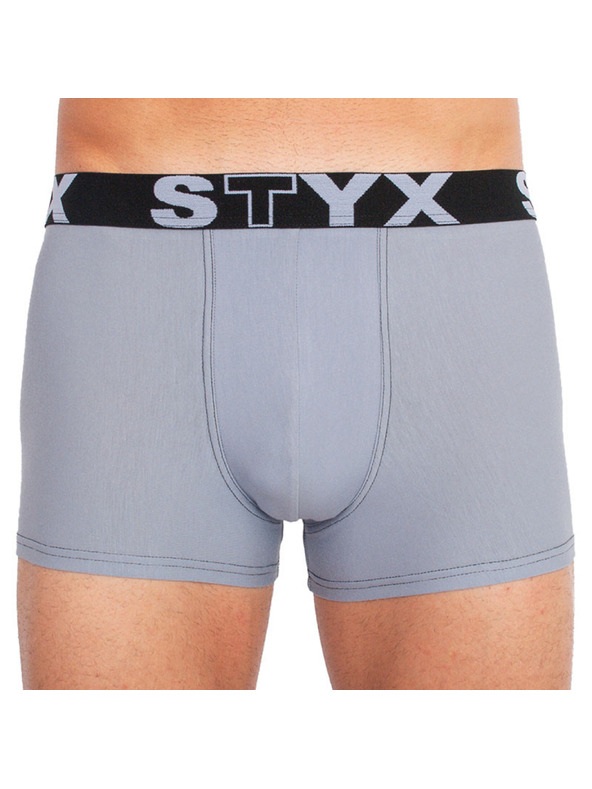 Styx Moške boksarice Styx športni elastik svetlo sive