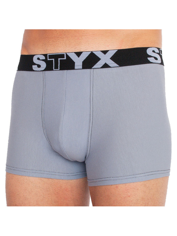 Styx Moške boksarice Styx športni elastik svetlo sive