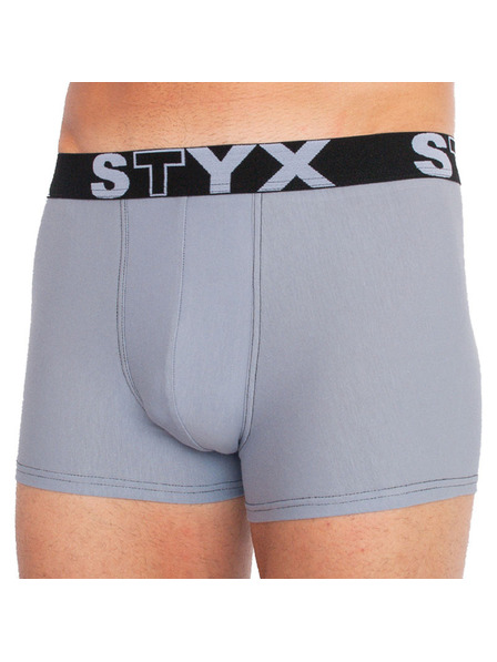 Styx Moške boksarice Styx športni elastik svetlo sive