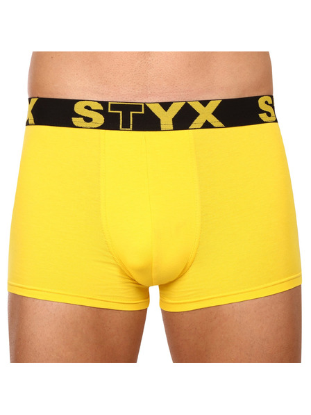 Styx Moške boksarice Styx športni elastik rumene