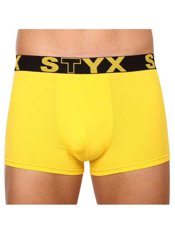 Styx Moške boksarice Styx športni elastik rumene