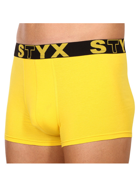Styx Moške boksarice Styx športni elastik rumene