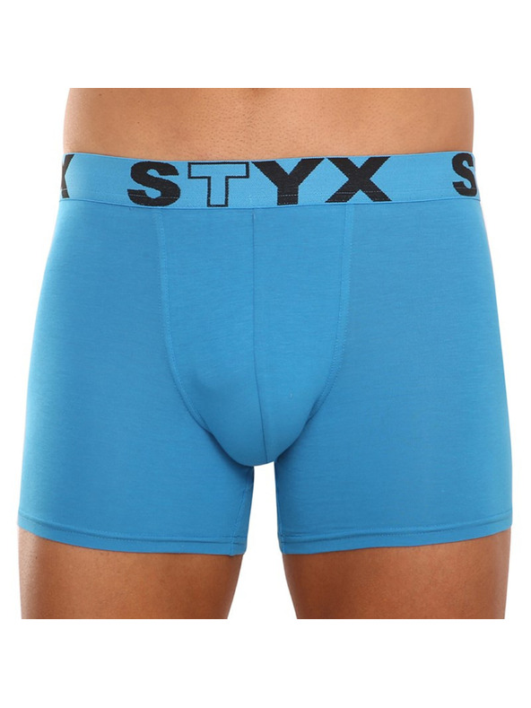 Styx Moške boksarice Styx long športna elastika svetlo modre