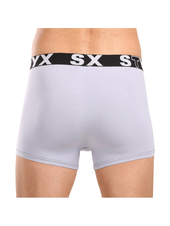 Styx Komplet treh - moške boksarice Styx sports elastic sive barve