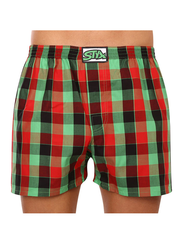 Styx Komplet treh moških kratkih hlač Styx classic elastic večbarvnih