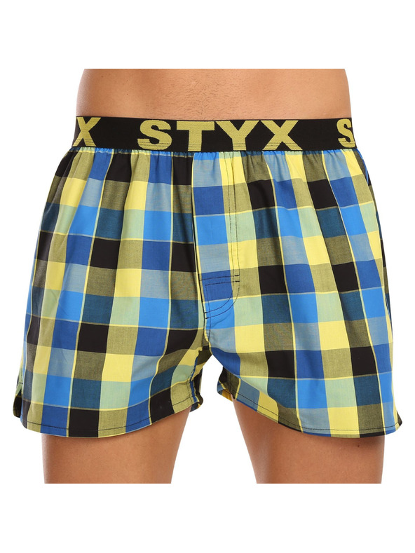 Styx Set treh - moške hlače Styx športni elastični pas večbarvne