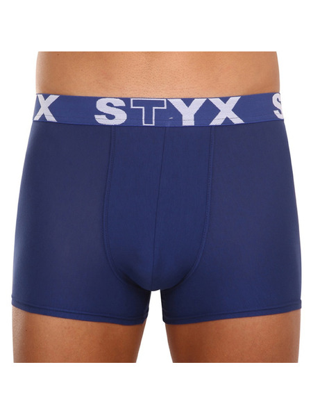 Styx Set treh - moške boksarice Styx športni elastik temno modre