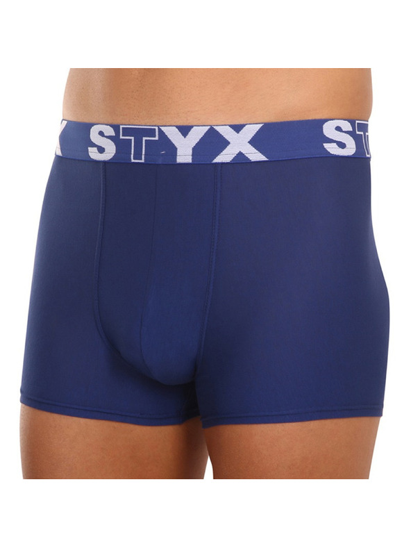 Styx Set treh - moške boksarice Styx športni elastik temno modre
