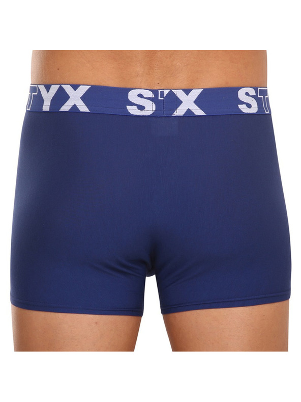 Styx Set treh - moške boksarice Styx športni elastik temno modre