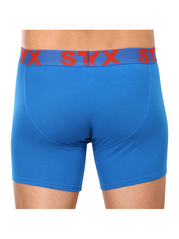 Styx Moške boksarice Styx long športna elastika modre