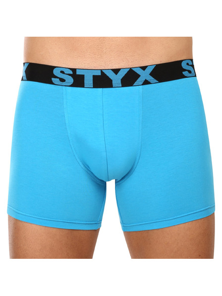 Styx Moške boksarice Styx long športna elastika svetlo modre