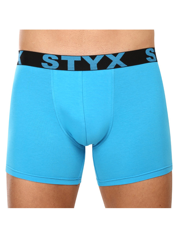 Styx Moške boksarice Styx long športna elastika svetlo modre
