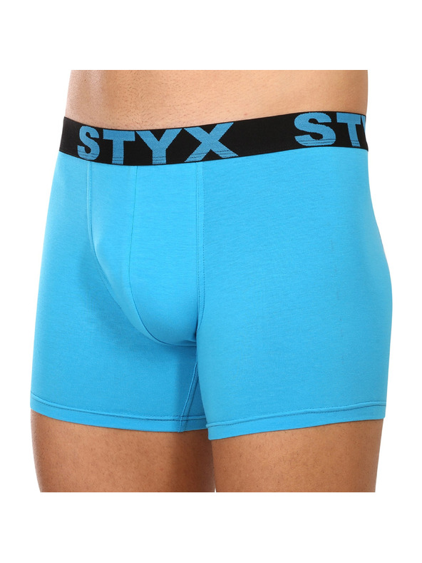 Styx Moške boksarice Styx long športna elastika svetlo modre