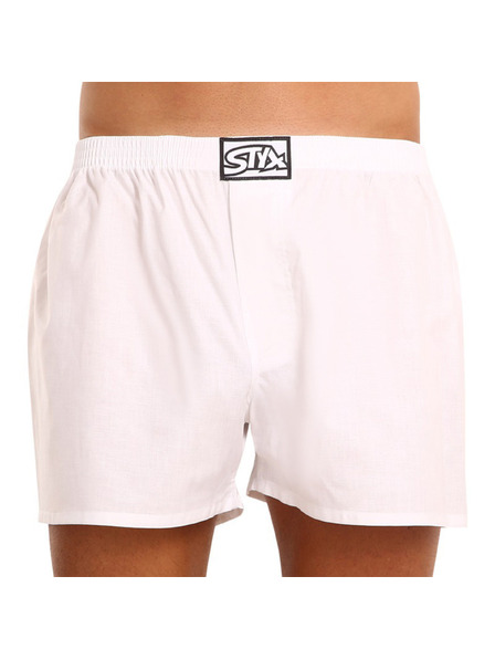 Styx Moške trenirke Styx klasični elastik bele