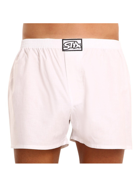 Styx Moške trenirke Styx klasični elastik bele