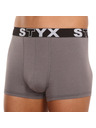 Styx Moške boksarice Styx športni elastik temno sive