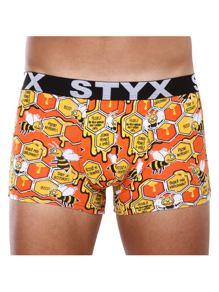 Styx Moške boksarice Styx art športni elastik čebele