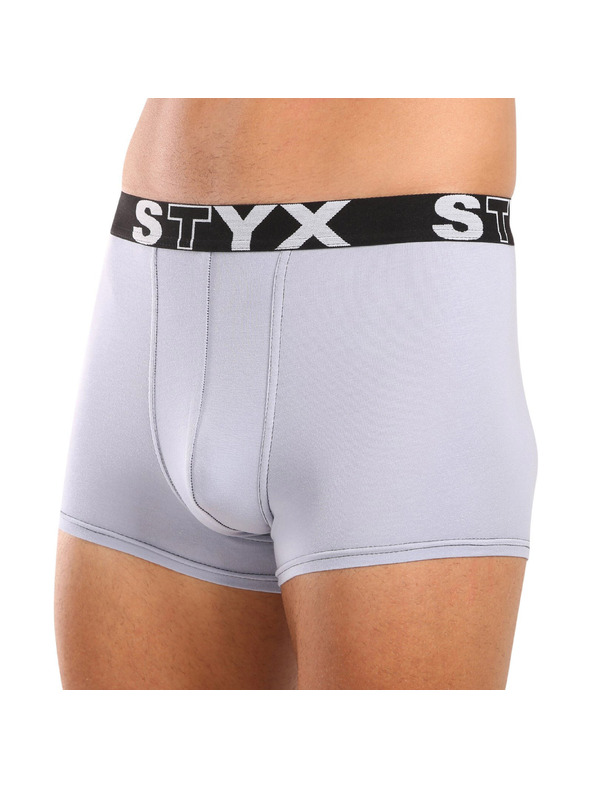 Styx Moške boksarice Styx športni elastik svetlo sive