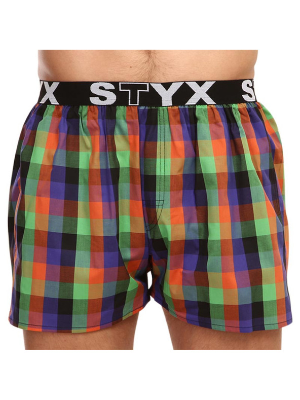 Styx Moške športne gumijaste hlače Styx večbarvne
