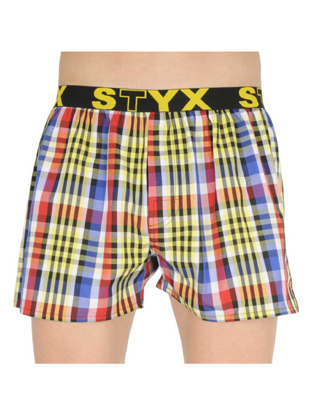 Styx Moške športne gumijaste hlače Styx večbarvne