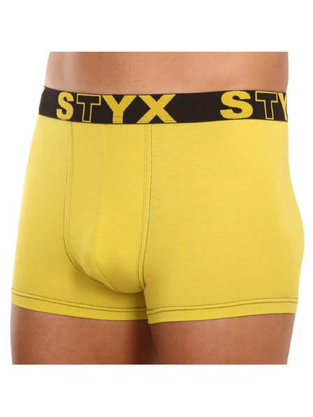 Styx Мужские боксеры Styx спортивный пояс зеленожёлтые