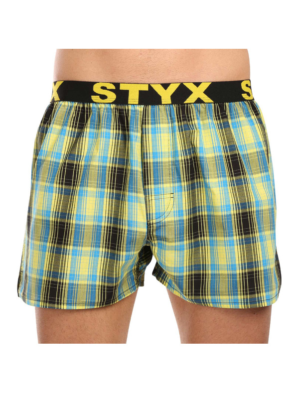 Styx Moške športne gumijaste hlače Styx večbarvne