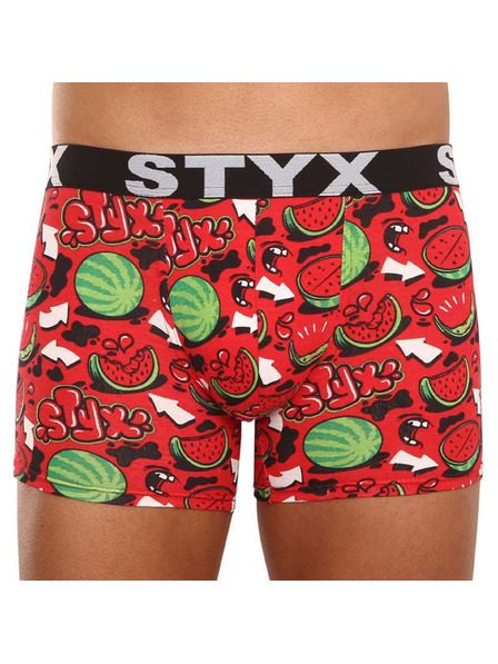 Styx Moške boksarice Styx z dolgimi umetniškimi hlačami športne elastične arbuze