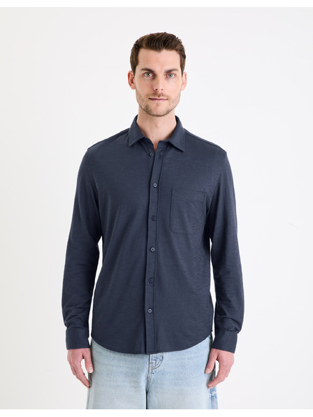 Celio Temno modra moška srajca Celio Gaselle