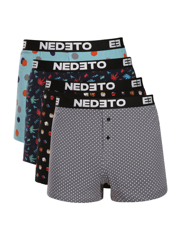 Nedeto Komplet štirih - moške gatke Nedeto večbarvne