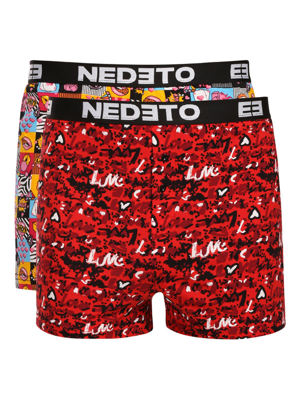 Nedeto Komplet dveh - moške spodnje hlače Nedeto večbarvne
