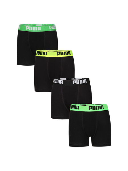 Puma Komplet štirih - fantovske bokserke Puma črne
