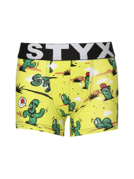 Styx Otroške bokserke Styx art športna guma kaktusi