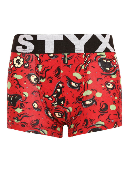 Styx Otroške bokserke Styx art športna guma zombi