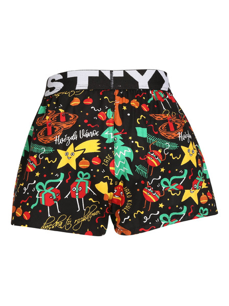 Styx Otroške kratke hlače Styx art športni elastičen pas Božični okraski