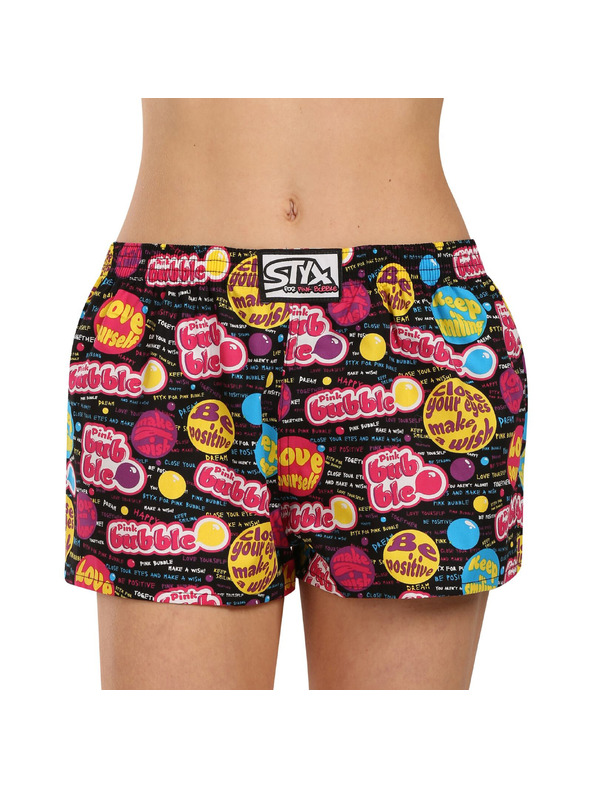 Styx Ženske gaćice Styx art klasičen gumičasti pas Pink Bubble