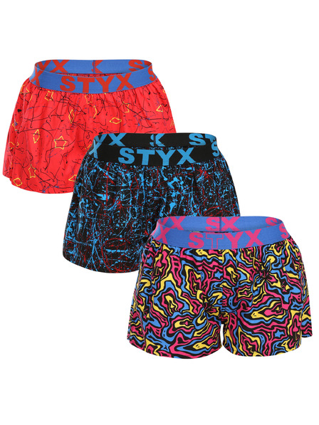 Styx Setod treh - ženske gaće Styx art sportski elastičan večbarvne